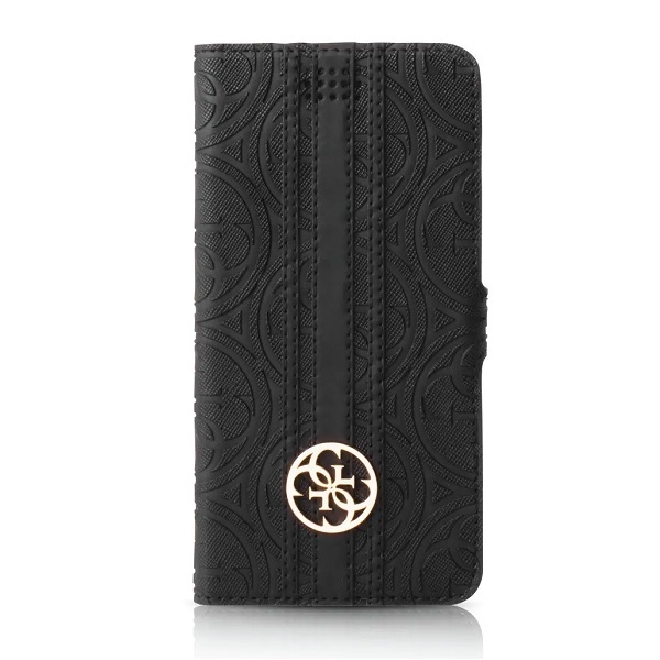 Guess 4G Heritage Book universāls XL maciņš 5.2" - 5.7" melns