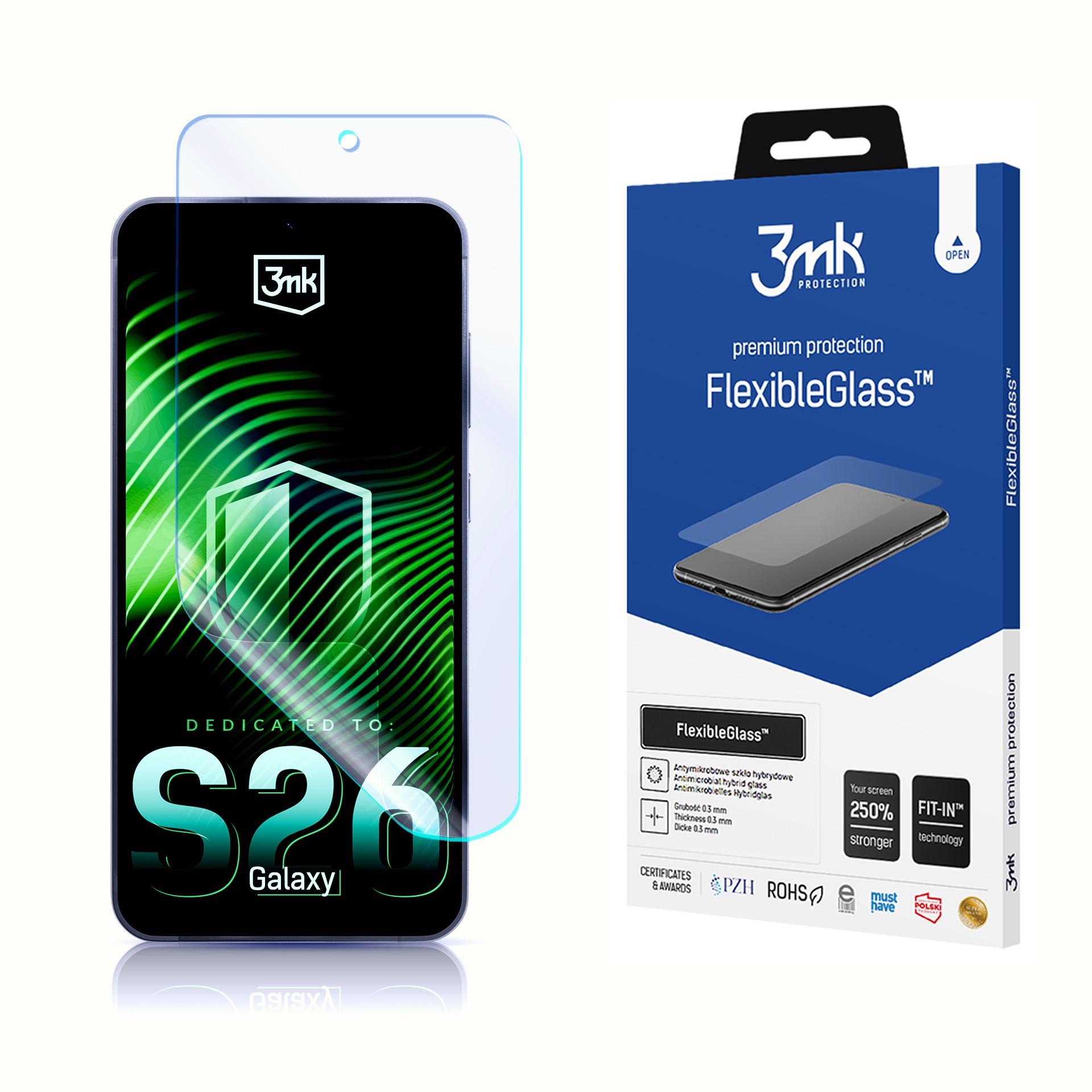 3mk FlexibleGlass Hybrid Stikls for Samsung Galaxy S26