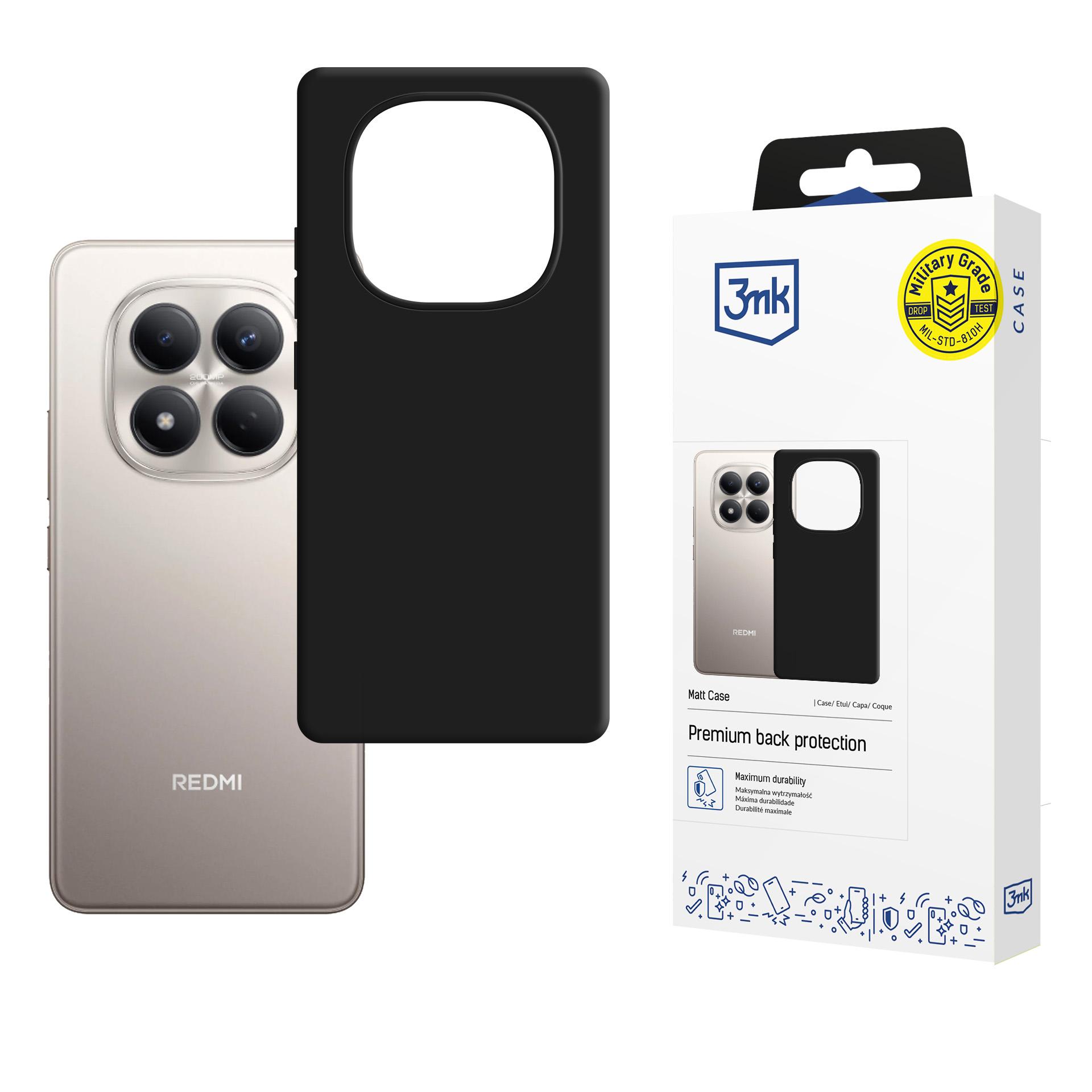 3mk Matēts Maciņš for Xiaomi Redmi Note 15 Pro 4G - matēts melns