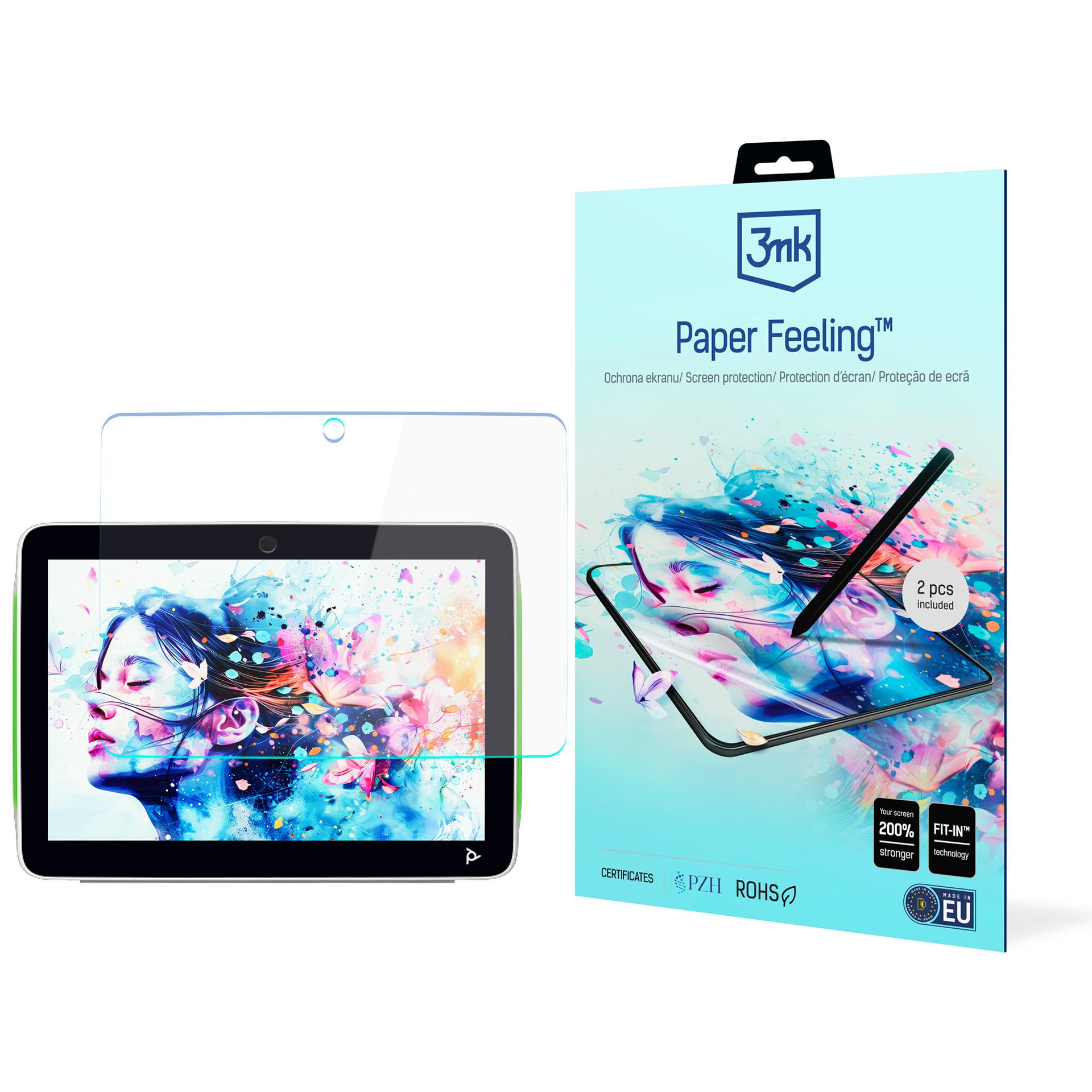 3mk Paper Feeling aizsargplēve HP Poly TC10 White Touch Controller