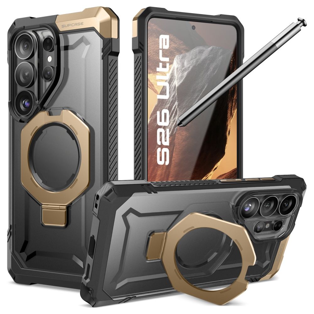 Supcase UB Grip Mag MagSafe futrālis Samsung Galaxy S26 Ultra - Melns un brūns