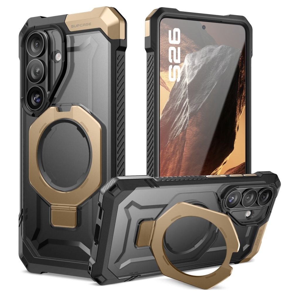 Supcase UB Grip Mag MagSafe futrālis Samsung Galaxy S26 - Melns un brūns