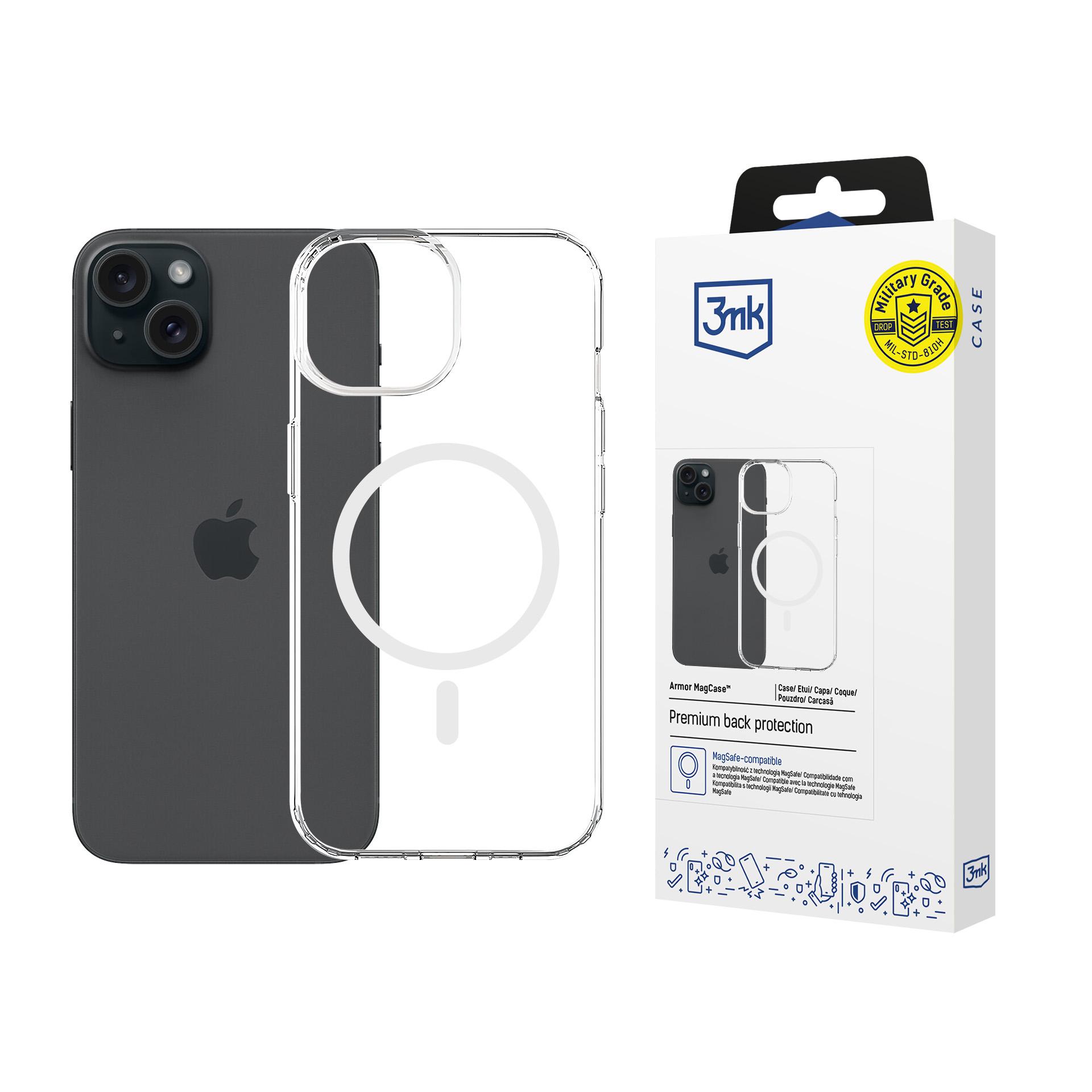 3mk Armor Magcase apvalks iPhone 15 Plus - Caurspīdīgs