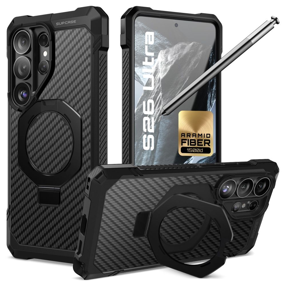 Supcase UB Grip Mag MagSafe futrālis Samsung Galaxy S26 Ultra - Melns