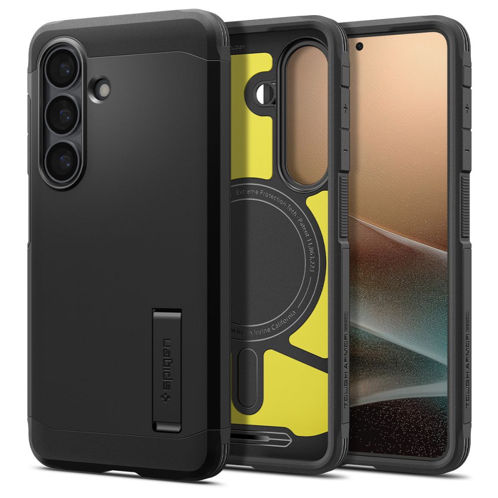 Spigen Tough Armor Mag MagSafe maciņš priekš Samsung Galaxy S26 melns