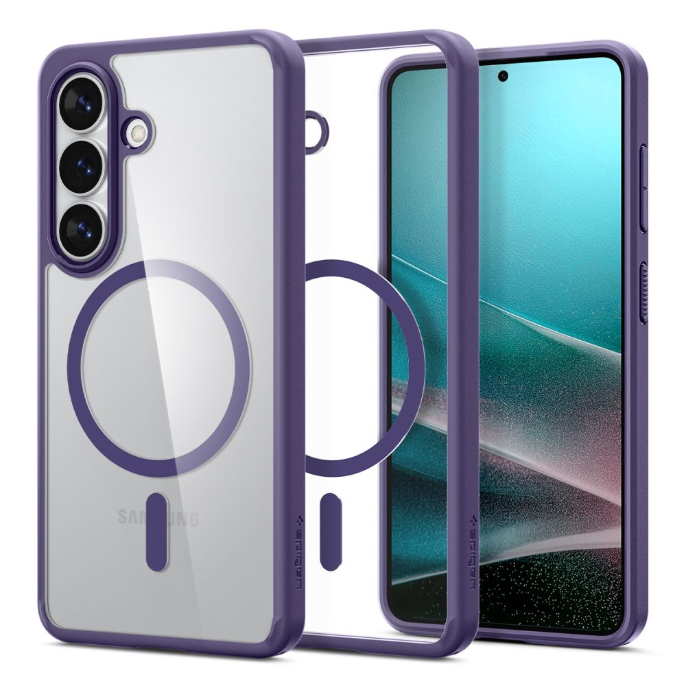 Spigen Ultra Hybrid Mag MagSafe maciņš priekš Samsung Galaxy S26+ - caurspīdīgs tumši zils