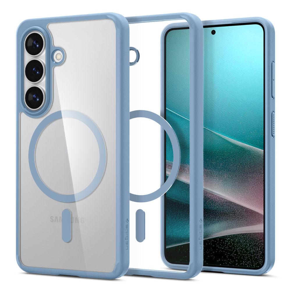 Spigen Ultra Hybrid Mag MagSafe maciņš priekš Samsung Galaxy S26 Plus caurspīdīgs zils