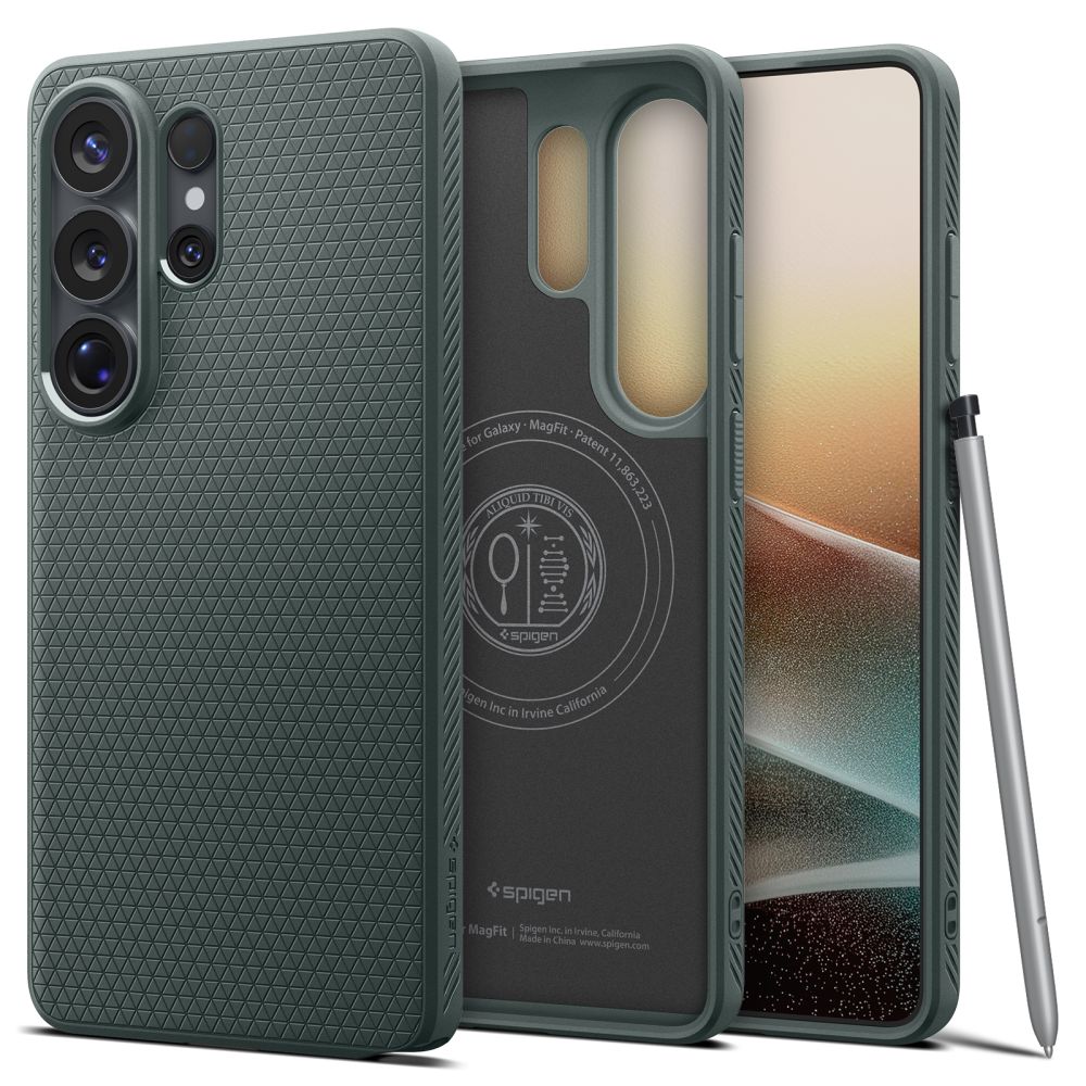 SPIGEN futrālis LIQUID AIR MAG saderīgs ar MagSafe priekš SAMSUNG S26 Ultra abyss green
