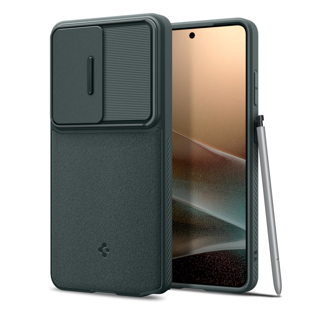 Spigen Optik Armor maciņš priekš Samsung Galaxy S26 Ultra - zaļš