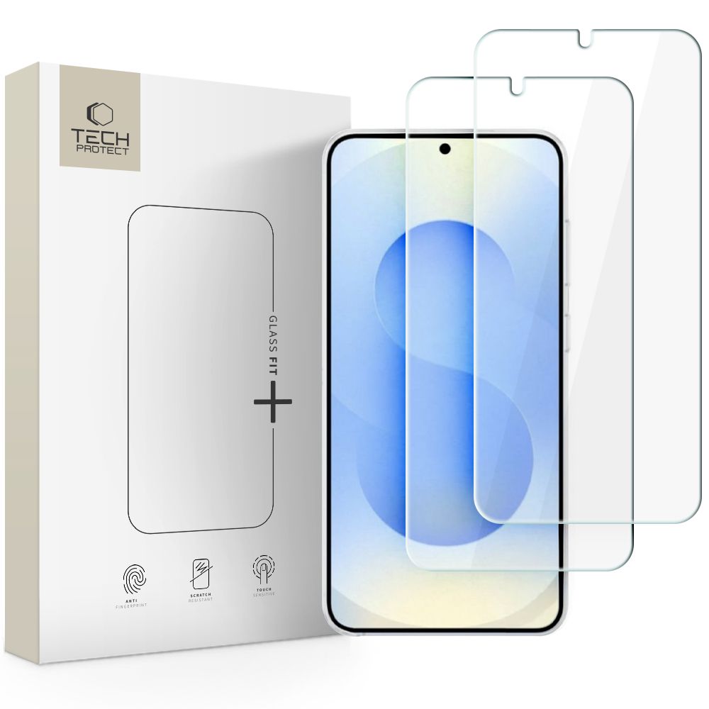 TECH-PROTECT GLASS FIT+ 2-Pack rūdīts stikls priekš Samsung Galaxy S26