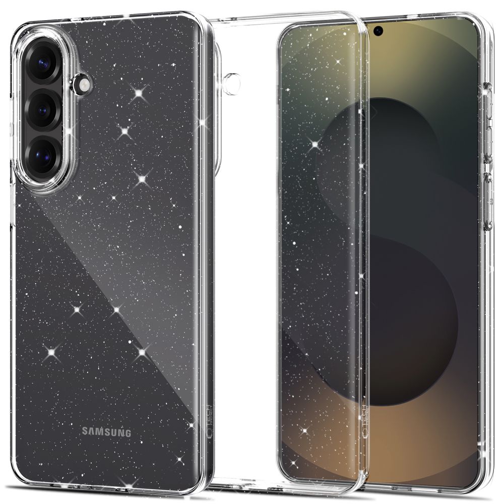 Tech-Protect FlexAir Maciņš for Samsung Galaxy S26 - Clear and Glitter