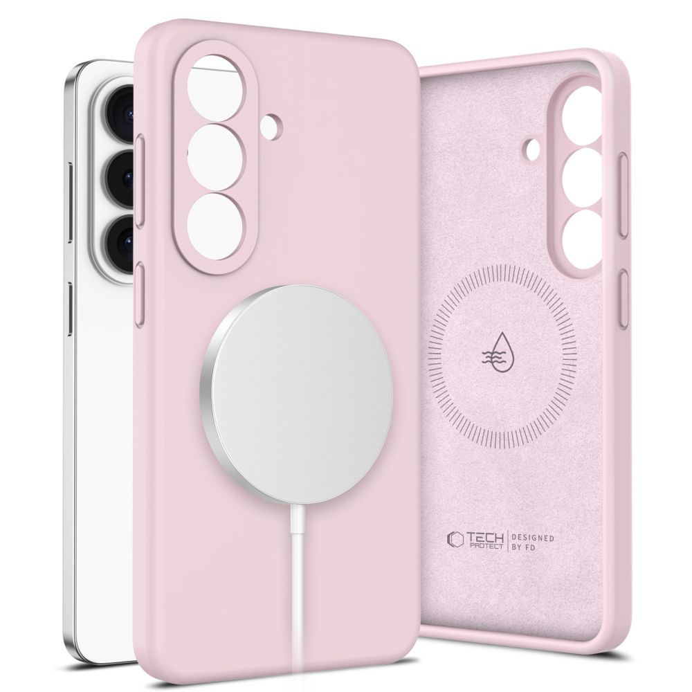Tech-Protect Silikona MagSafe Maciņš for Samsung Galaxy S26 - rozā