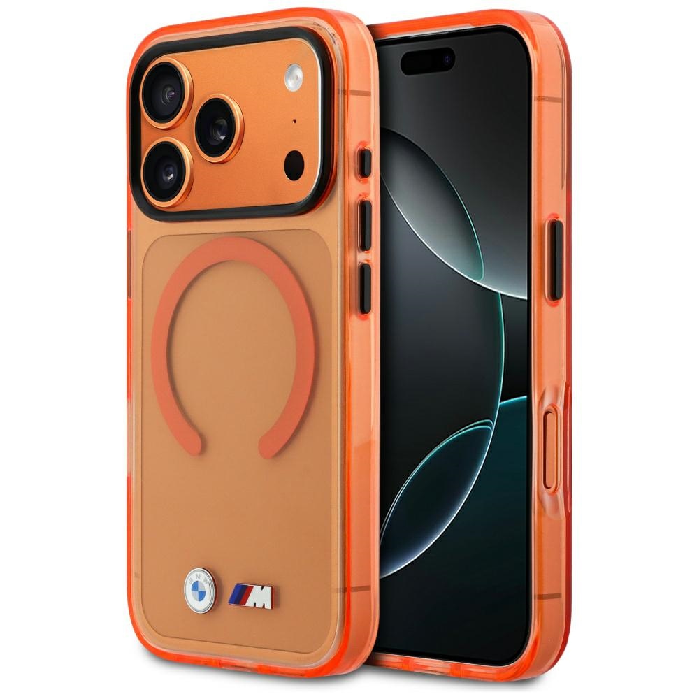 BMW M IML Metal Logos MagSafe чехол для iPhone 17 Pro Pro Orange