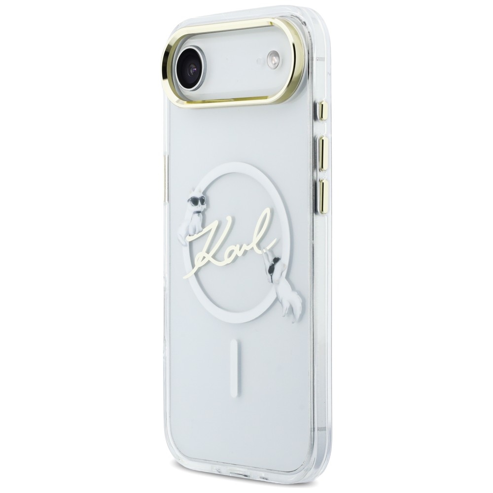 Karl Lagerfeld IML Choupettes Karl Script Logo MagSafe iPhone Air Maciņš - Clear
