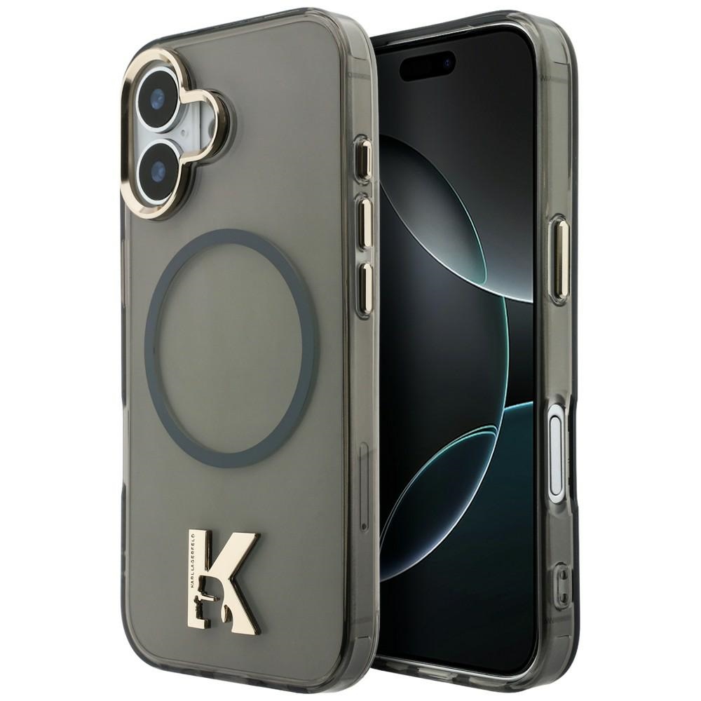 Karl Lagerfeld IML K Head Logo MagSafe Maciņš for iPhone 17 - melns