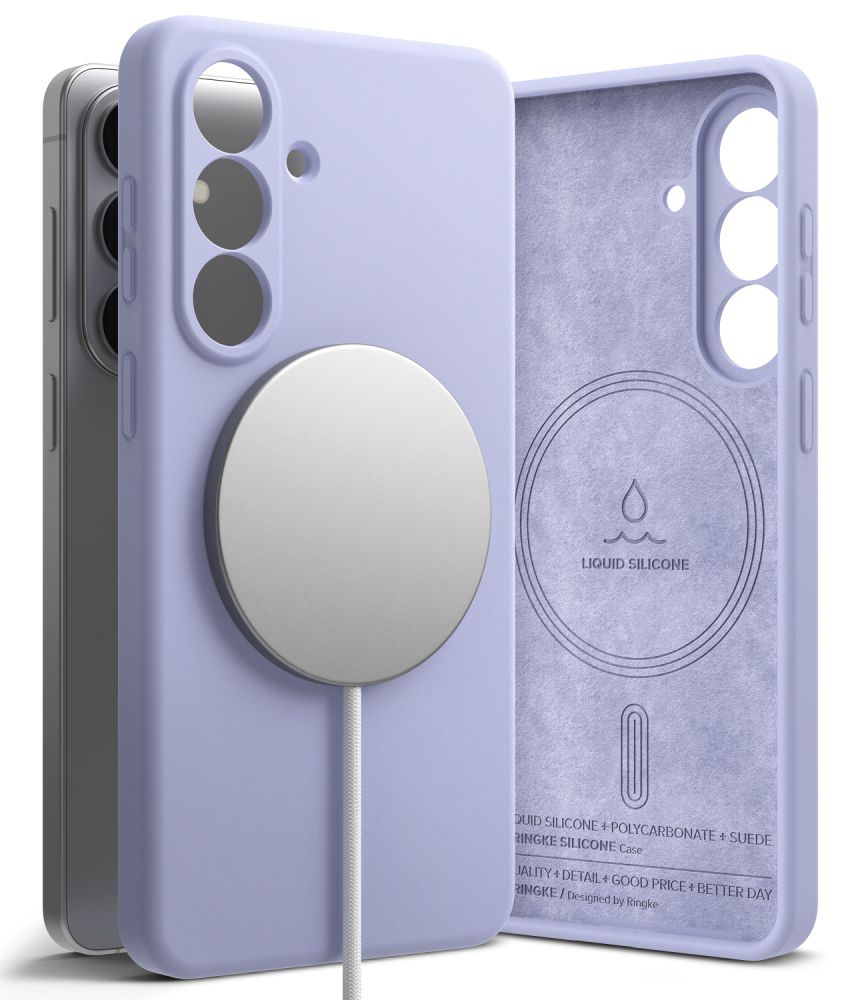 Ringke Silikona MagSafe Maciņš for Samsung Galaxy S26 - violets