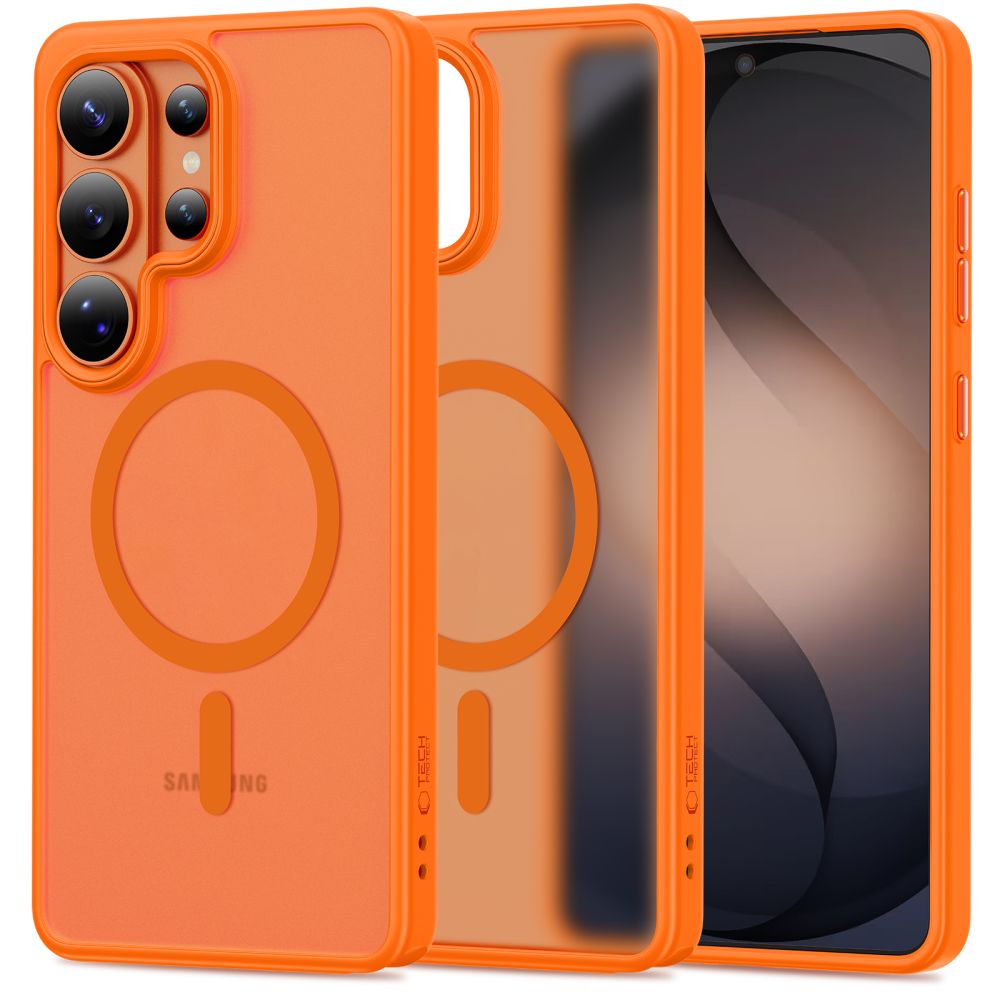 Tech-Protect Magmat MagSafe Maciņš for Samsung Galaxy S26 Ultra - oranžs Matēts