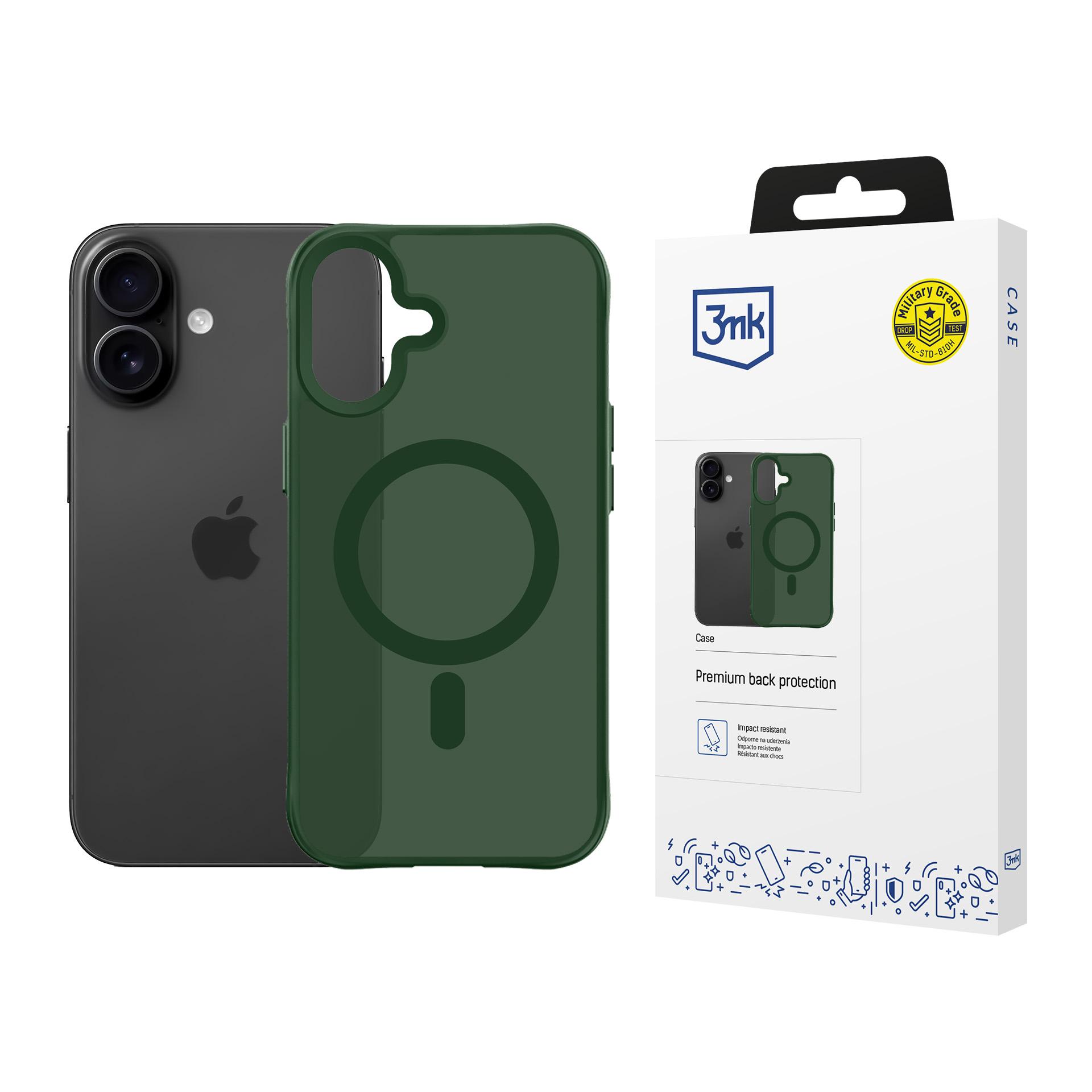 3mk Smoke MagCase priekš iPhone 17 zaļš-caurspīdīgs