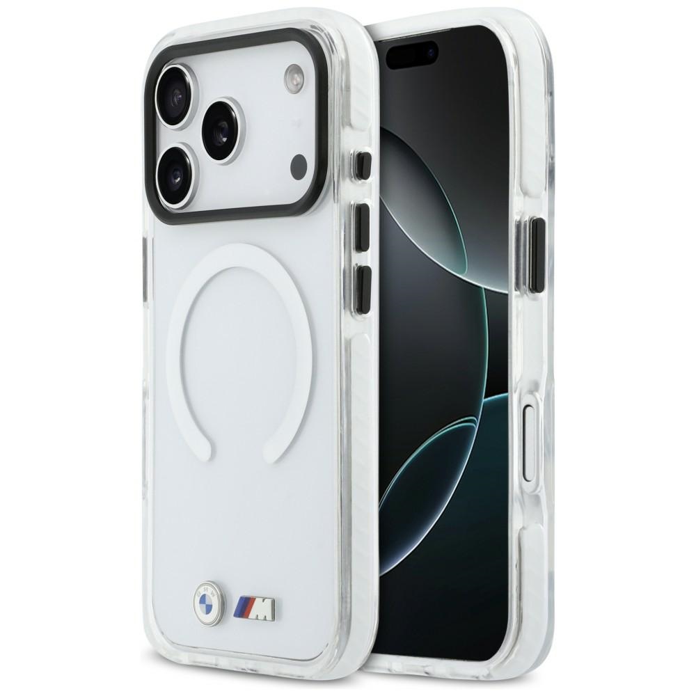 BMW M IML Shockproof Metal Logos MagSafe чехол для iPhone 17 Pro Max прозрачный