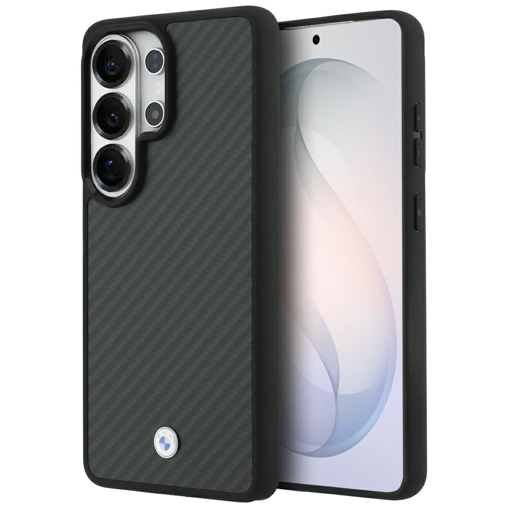 BMW Sign Magnetic Carbon Fiber MagSafe maciņš priekš Samsung Galaxy S26 Ultra melns