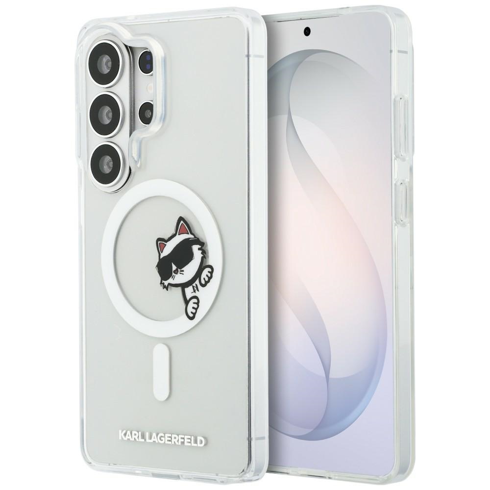 Karl Lagerfeld maciņš Magnetic IML Peekaboo Choupette priekš Samsung Galaxy S26 Ultra caurspīdīgs