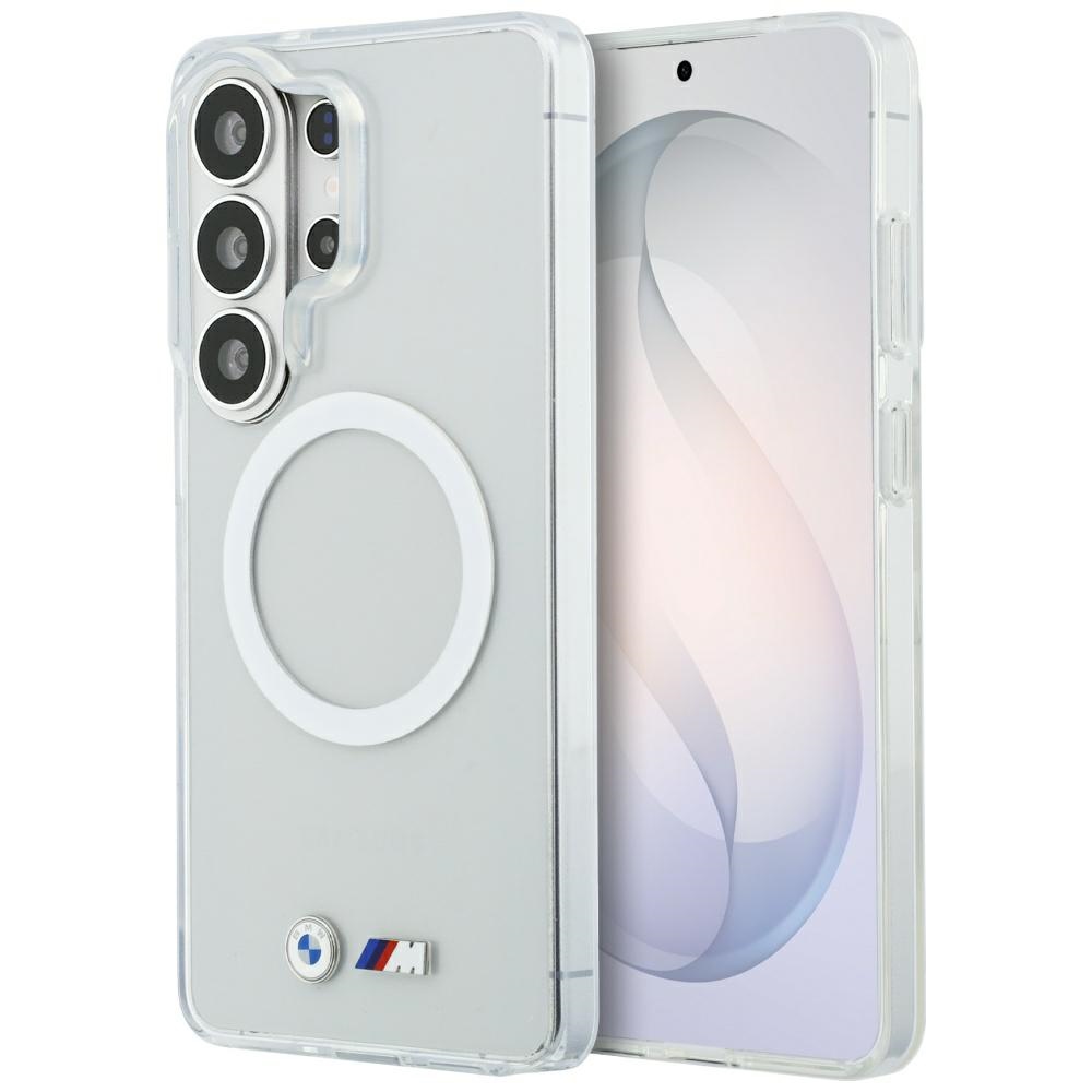 BMW IML Shockproof Metal Logo MagSafe maciņš priekš Samsung Galaxy S26 Ultra caurspīdīgs