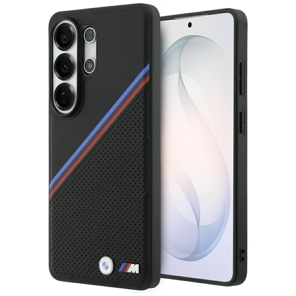 BMW Tricolor Metal Logo MagSafe maciņš priekš Samsung Galaxy S26 Ultra melns