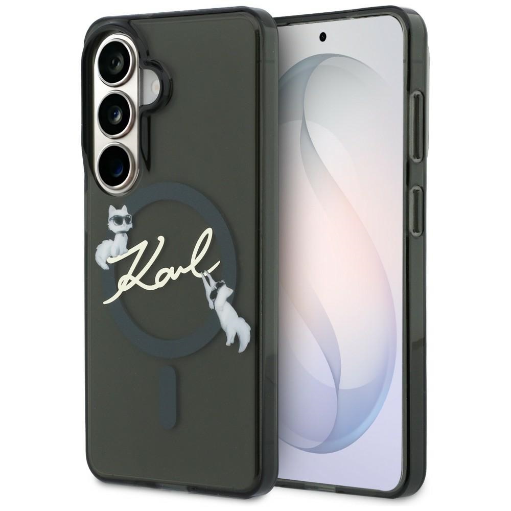Karl Lagerfeld maciņš IML KC Script MagSafe priekš Samsung Galaxy S26 melns