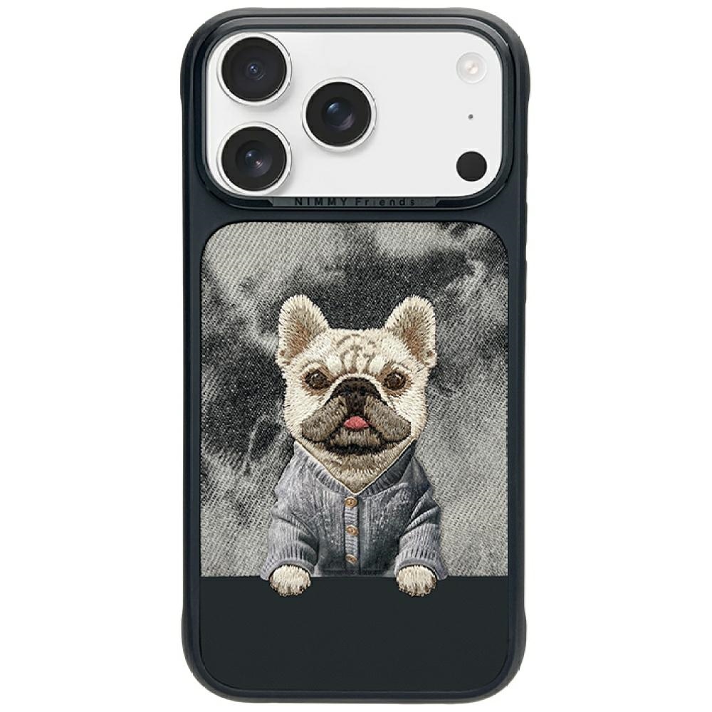 Nimmy Gentle Pets Series Dog MagSafe maciņš iPhone 17 Pro melns