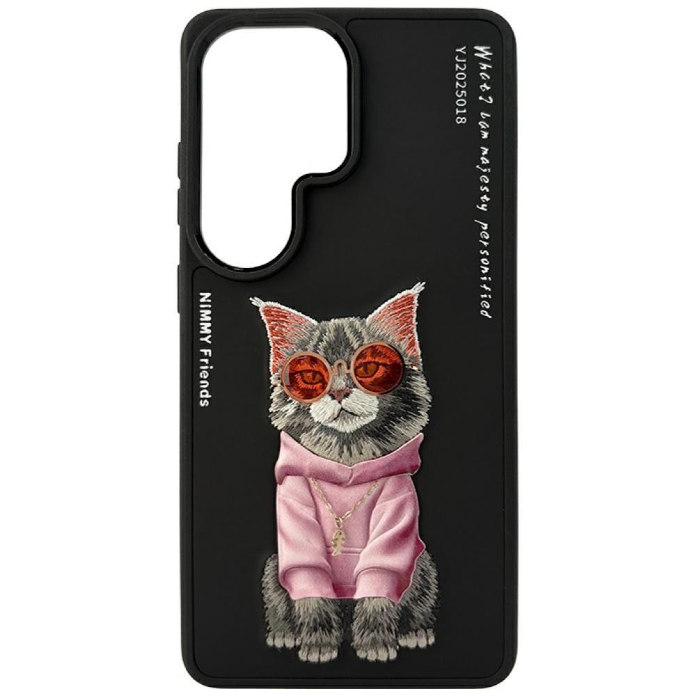 Nimmy Glasses Cool Cat maciņš Samsung Galaxy S26 Ultra melns