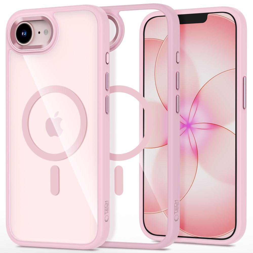 TECH-PROTECT MAGMAT MAGSAFE IPHONE 16E / 17E SOFT PINK/CLEAR
