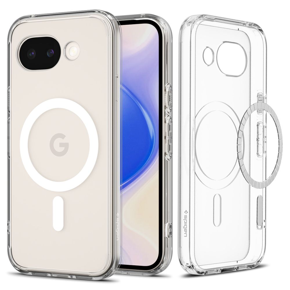 SPIGEN ULTRA HIBRĪDA MAGSAFE GOOGLE PIXEL 10A CAURSPĪDĪGS/BALTS