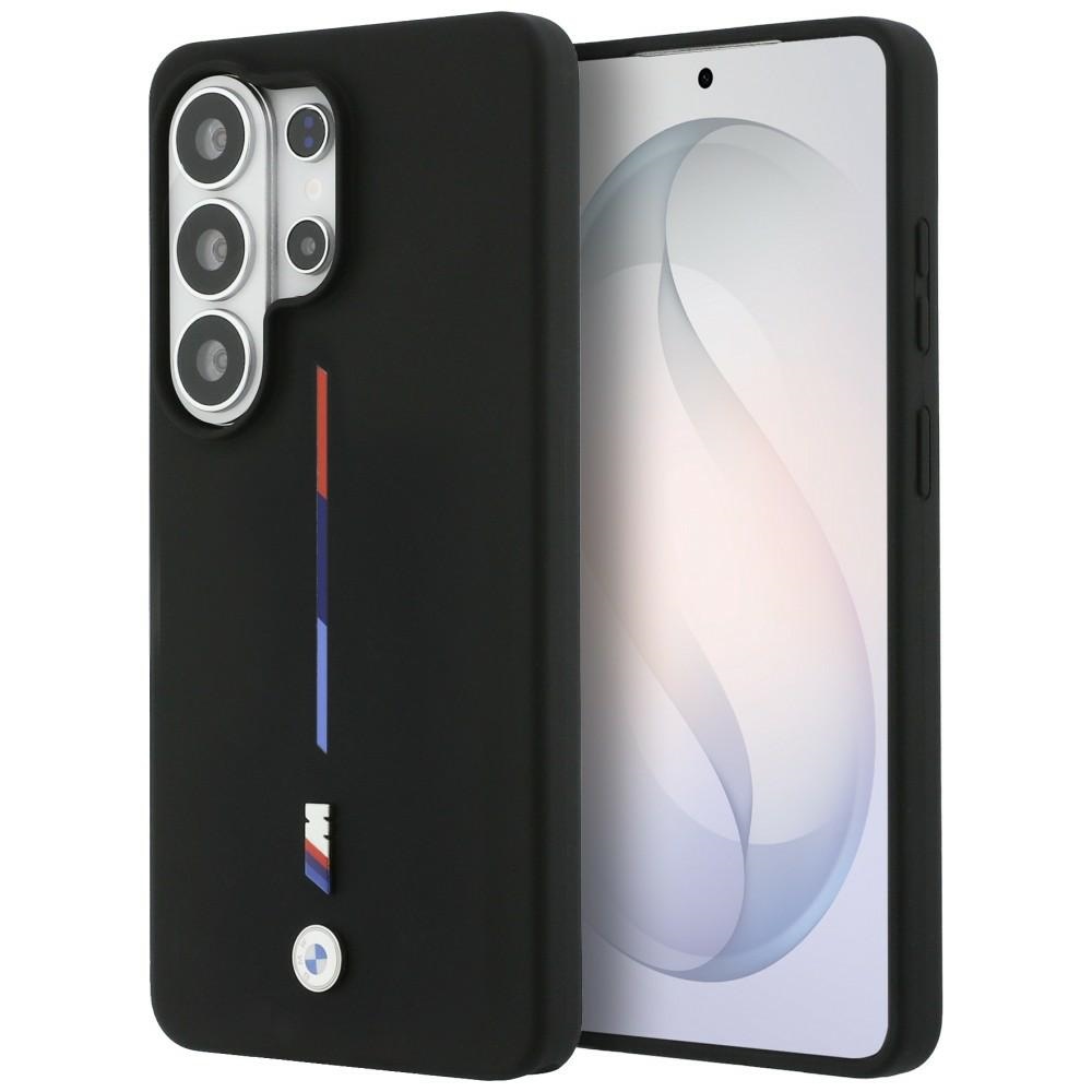 BMW M Silikona Tricolor Line MagSafe Maciņš priekš Samsung Galaxy S26 Ultra - melns