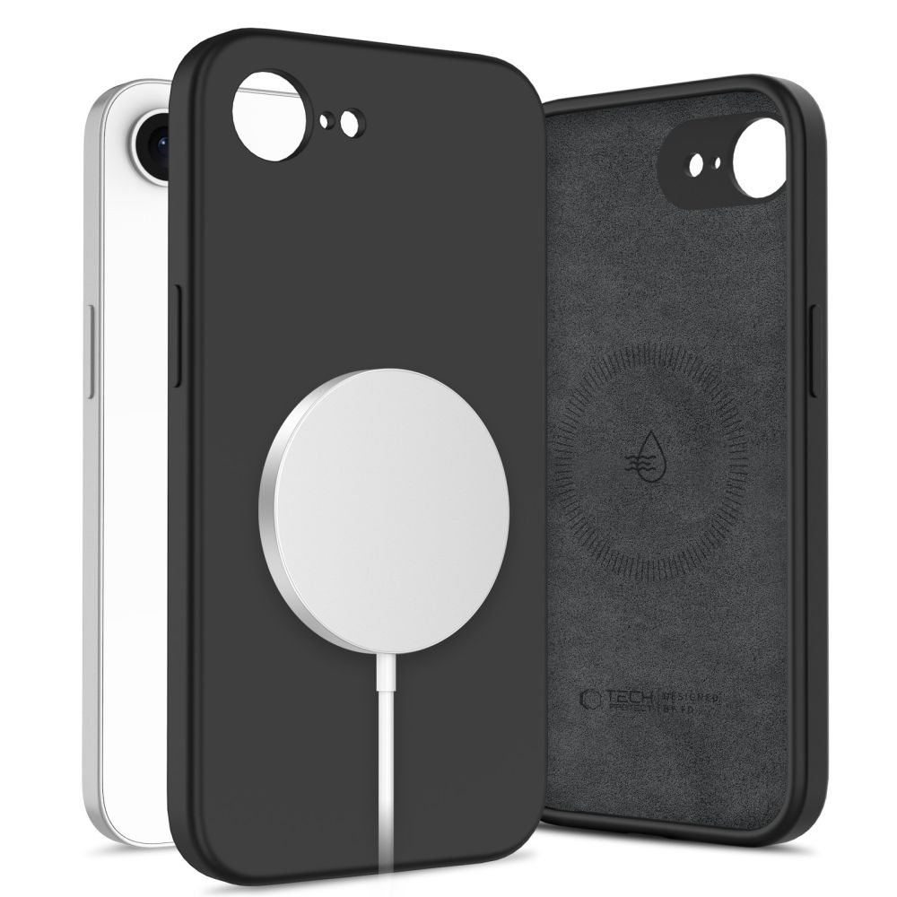 Tech-protect Silicone MAGSAFE IPHONE 16E / 17E melns