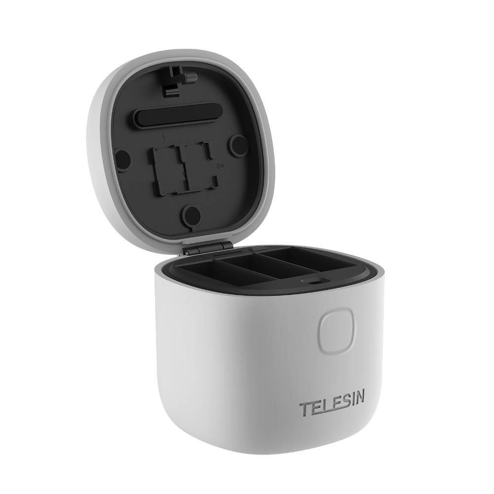 3 slotu ūdensizturīgs lādētājs Telesin Allin kārba GoPro Hero 12 / Hero 11 / Hero 10 / Hero 9