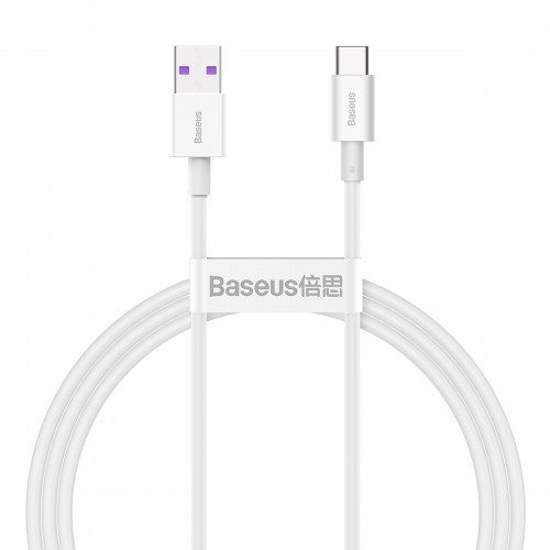 USB kabelis Baseus Superior balts Type-C 100cm (līdz 66W / 6A)