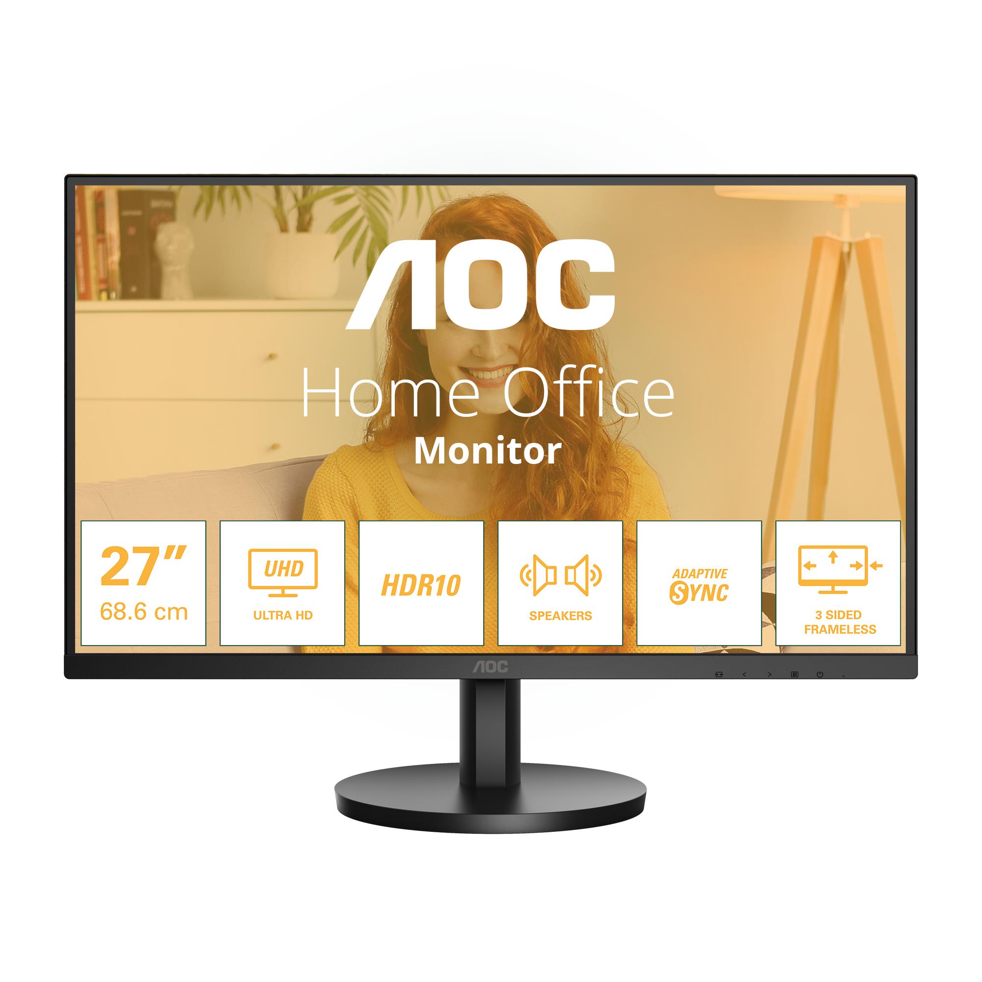 LCD Monitors AOC 27" 3840x2160 4K Ultra HD U27B3A