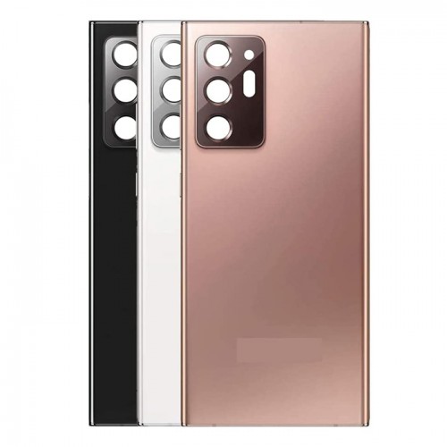 Back Cover Compatible With Samsung N985 Note 20 Ultra / Mystic Black / (with camera lens) OEM