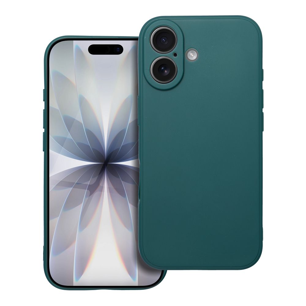 Matētais viedtālruņa apvalks (m) IPHONE 17 - tumši zaļš