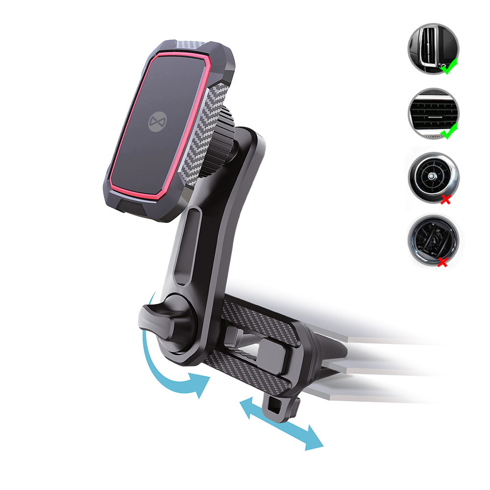 Forever automašīnas turētājs ventilācijas atverei MH-250 Multipoint magnētiskais melns