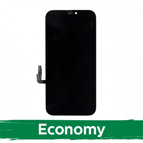 LCD Display Compatible With iPhone 12 / 12 Pro Black (HARD OLED / Economy)