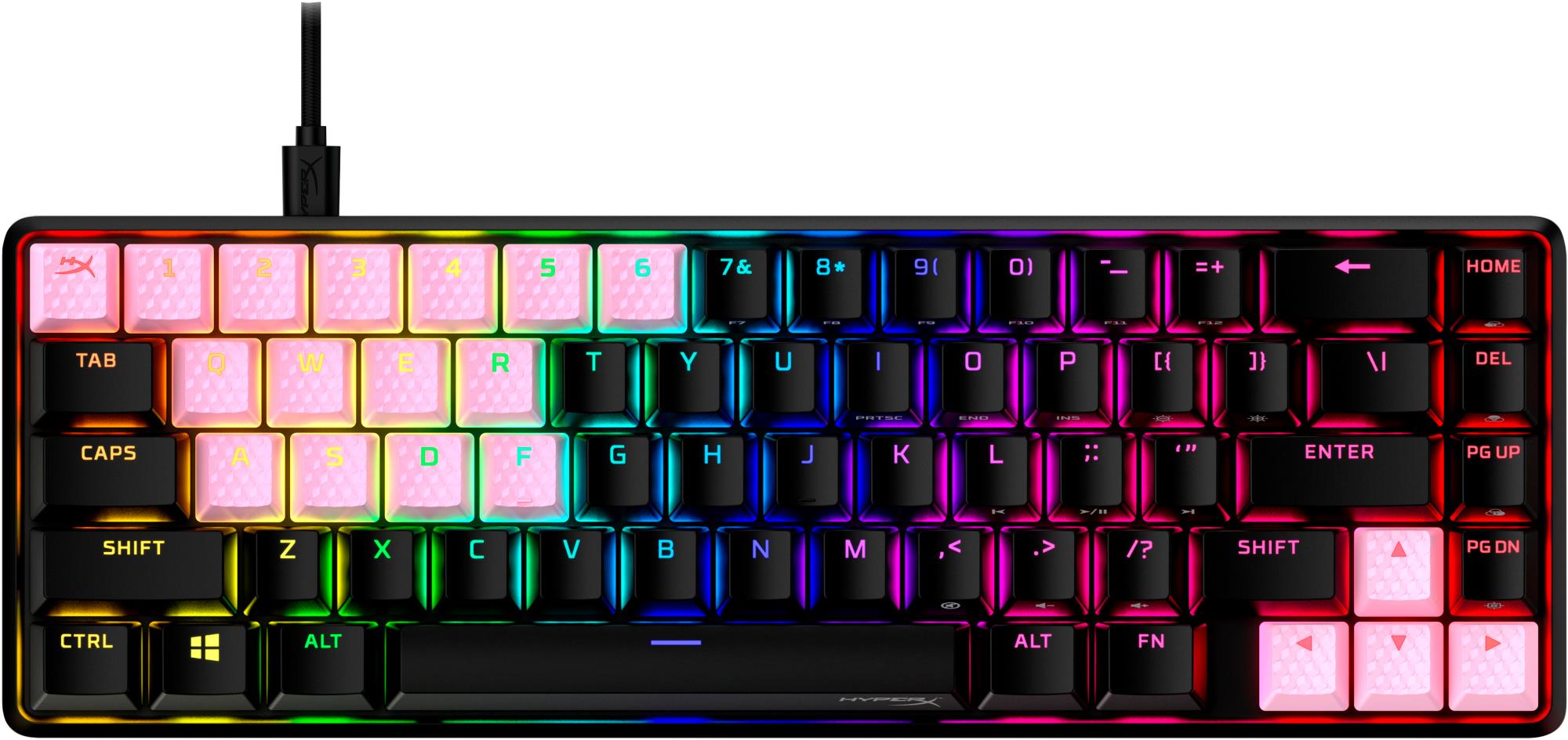 Tastatūras spēļu taustiņu vāciņi Rozā 519U0AA HyperX