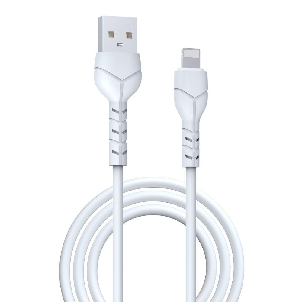 Devia kabelis Kintone EC143 USB - Lightning 1,0 m 2,1A balts