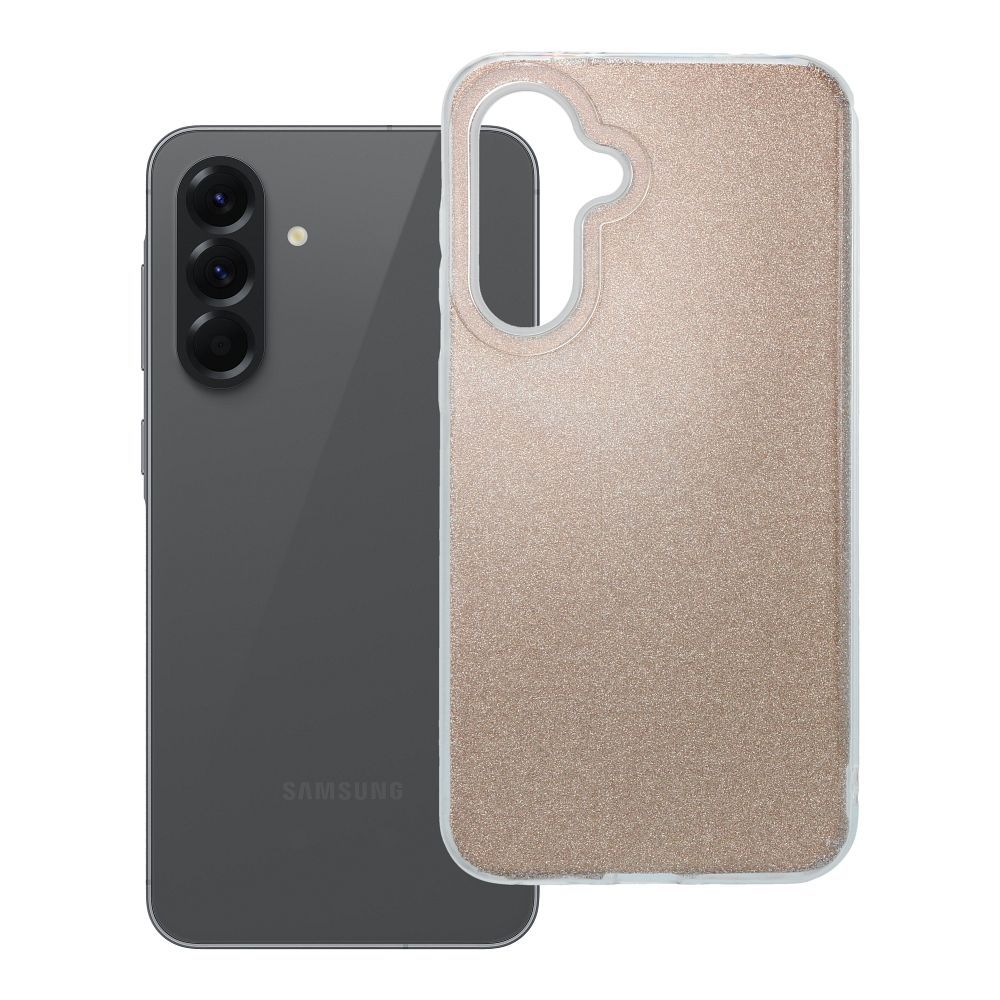 Spīdīgs viedtālruņa apvalks SAMSUNG A56 5G zeltains