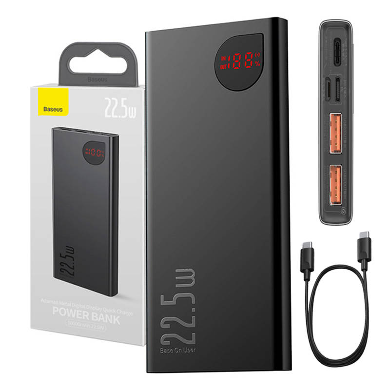 Powerbank Baseus Adaman Metal, 10000mAh, 2xUSB