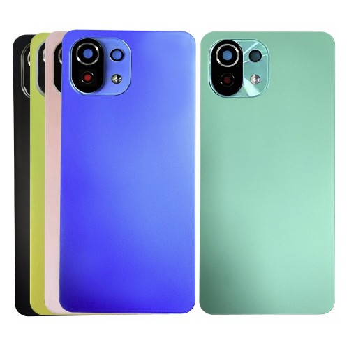 Back Cover Compatible With Xiaomi Mi 11 Lite 4G / Jazz Blue / (with camera lens) HQ