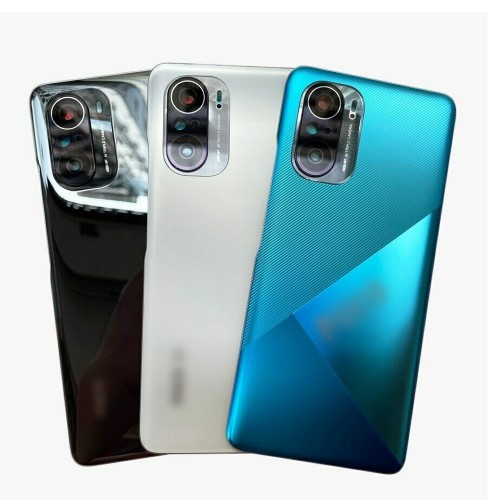 Back Cover Compatible With Xiaomi Poco F3 / Night Black / (with camera lens) HQ