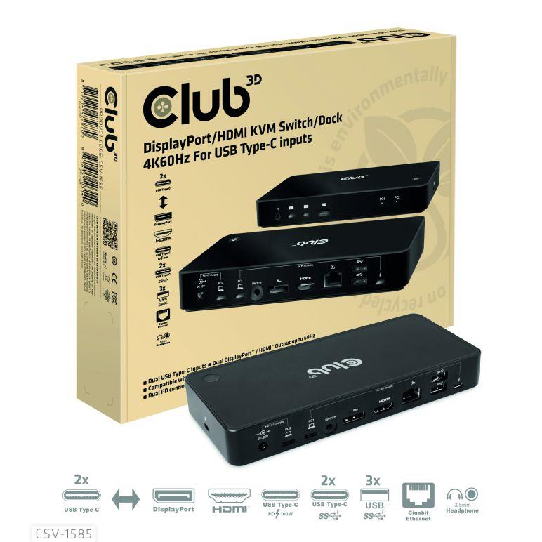 Portatīvā datora dokstacija USB-C 120W CSV-1585 Club3D