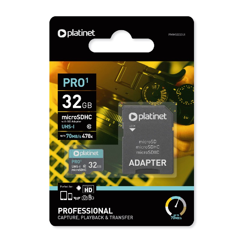 Memory card Platinet MicroSD 32GB (class10