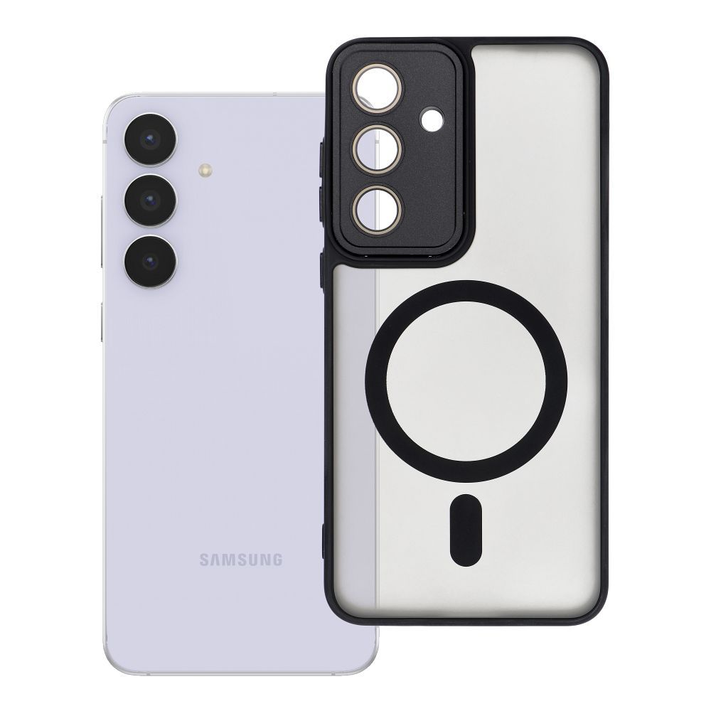 VARIETE MAG COVER Viedtālruņa apvalks, saderīgs ar MagSafe, Samsung S25 FE melns